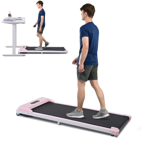 ZUN 2 in 1 Under Desk Electric Treadmill 2.5HP, with Bluetooth APP and speaker, Remote Control, Display, MS299246AAH