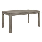 ZUN Weathered Gray Finish Rustic Style Dining Table Melamine Top 1pc Transitional Framing Wooden B011P146399