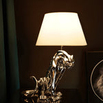 ZUN Jaguar Table Lamp // Silver,holiday gifts,furniture,desk lamp, 36500497