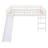 ZUN Loft Bed with Slide, Multifunctional Design, Full WF286242AAK