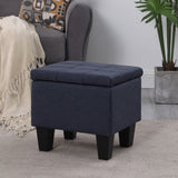 ZUN [VIDEO] Large Storage Ottoman Bench Set, 3 in 1 Combination Ottoman, Tufted Ottoman Linen Bench for W142083038