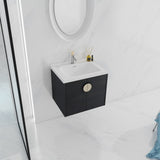 ZUN 24 Inch Soft Close Doors Bathroom Vanity With Sink, For Small Bathroom, W999111975