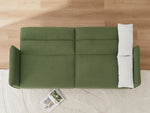 ZUN Convertible Futon Sofa Bed, Adjustable Couch Sleeper, Modern Couch Corduroy Fabric Comfy Sofa bed W1123P144862