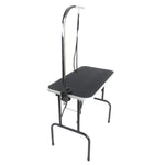 ZUN 32" Foldable Pet Grooming Table with Adjustable Arm Black 98561703