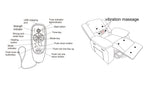 ZUN Electric Power Recliner Chair With Massage For Elderly ,Remote Control Multi-function Lifting, W1203126315