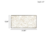 ZUN Metal Framed Decor Panel B03598784