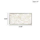 ZUN Metal Framed Decor Panel B03598784