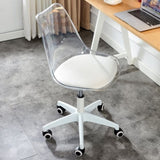 ZUN Modern Home Office Desk Chairs, Adjustable 360 &deg;Swivel Chair Engineering Plastic Armless Swivel W115155827