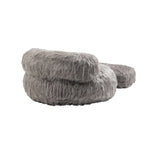 ZUN COOLMORE Bean Bag Faux fur Lazy Sofa /Footstool Durable Comfort Lounger High Back Bean Bag W395115594
