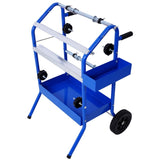 ZUN Mobile 18" Multi-Roll Masking Paper Machine with Storage Trays,BLUE W465105149