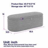 ZUN [Video] Welike Length 45.5 inchesStorage Ottoman Bench Upholstered Fabric Storage Bench End of Bed W834119846