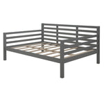 ZUN Wooden Full Size Daybed with Clean Lines, Gray WF199367AAE