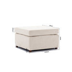 ZUN Single Movable ottoman for Modular Sectional Sofa Couch Without Storage Function, Cushion Covers W1439118732