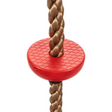 ZUN Climbing Rope with Disc Seat Set Rope Ladder for Kids Outdoor Tree Backyard Playground 74839553