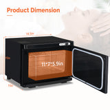 ZUN Hot Towel Warmer for Facials Massage, Esthetician Towel Heating Cabinet Black, Aluminum Chamber, 38901427