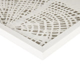 ZUN Framed Abstract Coastal Rice Paper 3-piece Shadowbox Wall Decor Set B03598811