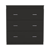 ZUN Calvetta 3-Drawer Dresser Black Wengue B06280562