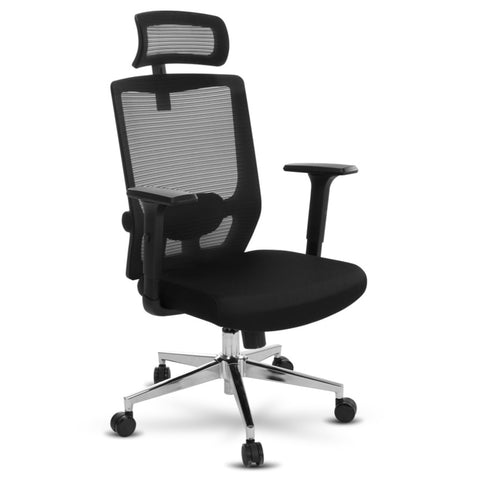 ZUN Ergonomic Office Chair with Adjustable Headrest, Lumbar Support, Mesh Desk Chair, Swivel Executive W1215125300