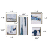 ZUN Abstract 5-piece Gallery Framed Canvas Wall Art Set B03599421