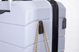 ZUN Hardshell Suitcase Spinner Wheels PP Luggage Sets Lightweight Suitcase with TSA Lock,3-Piece Set W28452159