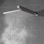 ZUN 10 Inch Rain Shower Head System Shower Combo Set Bathroom Wall Mount Mixer Shower Faucet Rough-In D93101CP