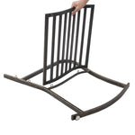 ZUN Flat Tube Single Rocking Chair Bronze Color 36133929