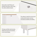 ZUN ON-TREND Narrow Design Shoe Cabinet 3 Flip Drawers, Wood Grain Pattern Top Entryway Organizer WF308731AAK