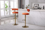 ZUN Bar Stools with Back and Footrest Counter Height Dining Chairs W1361103378
