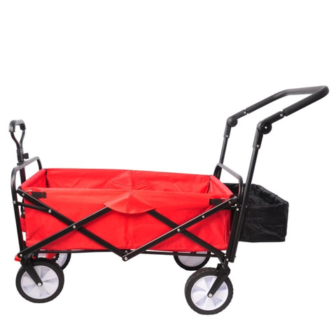 ZUN folding wagon Collapsible Outdoor Utility Wagon, Heavy Duty Folding Garden Portable Hand Cart, Drink W22778746