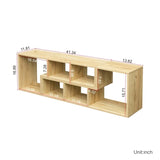 ZUN Double L-Shaped Oak TV Stand,Display Shelf ,Bookcase for Home Furniture,OAK W33133145