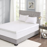 ZUN Hypoallergenic 3" Cooling Gel Memory Foam Mattress Topper with Removable Cooling Cover B03595138