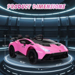 ZUN Licensed Lamborghini 24V Kids Electric Car, Battery Powered Sports Car w/ 2.4G Remote Control, LED W2181P160384