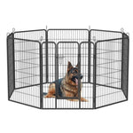 ZUN Heavy Duty Dog Pens Outdoor Dog Fence Dog Playpen for Large Dogs, 40"Dog Kennel Outdoor Pet Playpen W1422112800