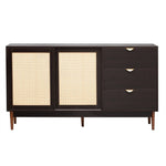 ZUN U_Style Featured Two-door Storage Cabinet with Three Drawers and Metal Handles , Suitable for WF308422AAD