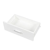 ZUN White modern simple hair desk, multi-layer storage, large storage space W33163006