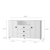 ZUN Sideboard Buffet Cabinet with Storage, Modern Kitchen Buffet Storage Cabinet with Drawer and Doors, W1321135101
