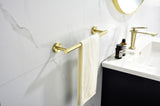 ZUN Bathroom Hardware Set, 6Piece Bath Accessories Set Wall Mount Includes Towel Bar,Toilet Paper W928133425