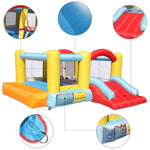 ZUN Bounce House Inflatable Jumping Castle a Basketball Hoop With Ball And a Slide 53067938