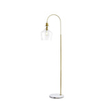 ZUN Arched Floor Lamp with Marble Base B03597670