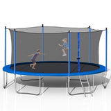 ZUN 14FT Trampoline with Safety Enclosure Net,Heavy Duty Jumping Mat Spring Cover Padding for Kids W28580537