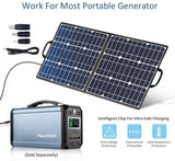 ZUN 50W 18V Solar Panel, Foldable Solar Charger with 5V USB 18V DC Output Compatible with W104156896