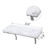 ZUN Cat Window Perch, Wall-mounted Cat Seat with Soft Cushion and Supporting Feet, White W2181P144465
