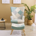 ZUN Accent Chair with Ottoman, Living Room Chair and Ottoman Set, Comfy Side Armchair for Bedroom, W109550437