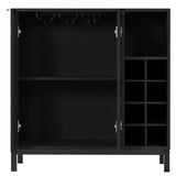ZUN K&K Sideboards and Buffets With Storage Coffee Bar Cabinet Wine Racks Storage Server Dining Room WF285318AAB