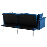ZUN COOLMORE Couches for Living Room Mid Century Modern Velvet Love Seats Sofa with 2 Pillows, Loveseat W153985003