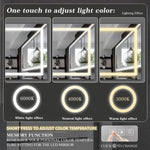 ZUN LED Bathroom Mirror 72x36 Inch with lights, anti-Fog & Dimming Led Bathroom Vanity Mirror W134070942