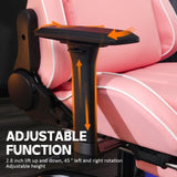 ZUN Ergonomic Gaming Chair with Footrest, Wide Computer Chair for Heavy People, Adjustable Height Office 70194269