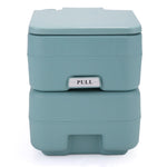 ZUN 5 Gallon Portable Toilet, Flush Potty, Travel Camping Outdoor W2181P146730