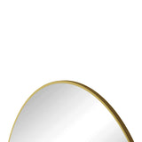 ZUN Wall Mirror 39 Inch Gold Circular Mirror Metal Framed Mirror Round Vanity Mirror Dressing Mirror, W143570512