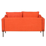 ZUN 56" Modern Style Sofa Linen Fabric Loveseat Small Love Seats Couch for Small Spaces,Living WF292373AAG